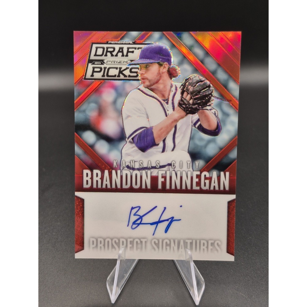 2014 Panini Prizm Perennial Draft Picks Brandon Finnegan #17 Auto Red Prizm /100